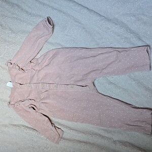 H&M Light Pink Polka Dot Baby Romper